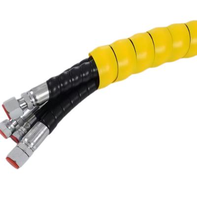 PP Spiral Wrap Guard for hydraulic hose abrasion protection